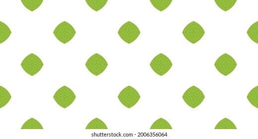 Seamless rounded corner green gradient pattern Vector illustration