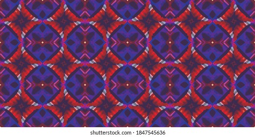 seamless rounded ornamental texture in red and purple colors
