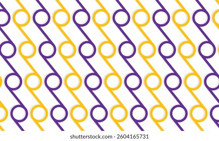 Seamless rounded pattern in isolated background. seamless pattern of circles and lines. seamless infinity background