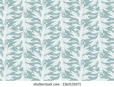 seamless royal Baroque background. Vintage, Rococo, damask patterns with leaves, floral elements. vector Eps 10