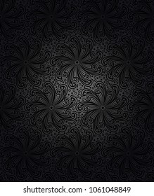 Seamless royal dark floral wallpaper
