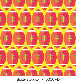 Seamless Rugby Pattern, Sports Vector