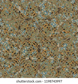 Seamless rusty texture with a pattern made up of arcs forming squares.