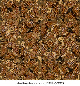 Seamless rusty texture with wafer pattern.