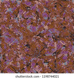 Seamless rusty texture with wafer pattern.