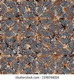 Seamless rusty texture with wafer pattern.