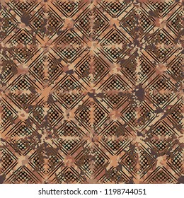 Seamless rusty texture with wafer pattern.