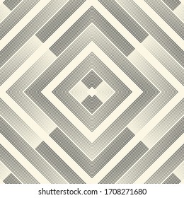 Seamless Sacred Pattern. Abstract Monochrome Background