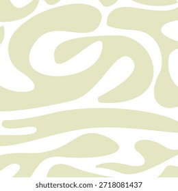 Vector minimalista Abstractas de patrón ondulado verde salvia sin costuras