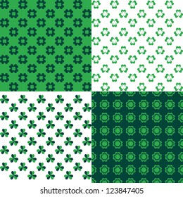 Seamless Saint Patrick's day clover background