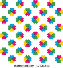 Seamless Saint Patrick's day clover background
