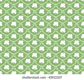 Seamless Saint Patrick's day clover background