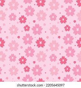 seamless sakura flower pastel. Origami paper. Petal painting. Card, poster, wrapping paper, wallpaper, background, clothes fabric