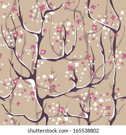 Seamless sakura pattern