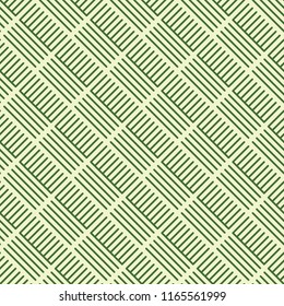 Seamless sample from the repeating geometrical Japanese patterns. Traditional Asian style. Chinese mat. Geometric pattern. Endless texture for textile design. Vector color background.