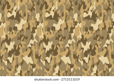 Patrón de camuflaje de arena sin costuras – Camuflaje de ejército marrón