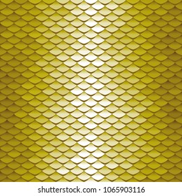 Seamless scale pattern. Abstract roof tiles background. Green squama texture.