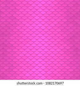 Seamless scale pattern. Abstract roof tiles background. Pink squama texture.