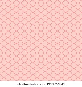 Seamless scale pattern vector. Design curve line pink on rose gold background. Design print for textile, fashion, wallpaper, background. 