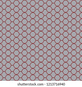 Seamless scale pattern vector. Design curve line old red on light blue background. Design print for textile, fashion, wallpaper, background. Set 6