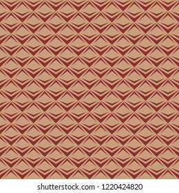 Seamless scale pattern vector. Design diagonal tile old red on rose gold background. Design print for textile, fabric, wallpaper, background. Set 3