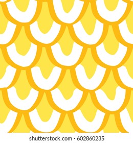 Seamless scallop scales background pattern tile