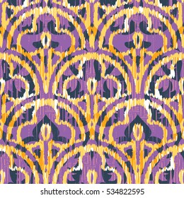 Seamless scallop shamrock pattern