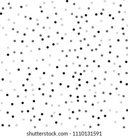 Seamless Scandinavian Pattern With Monochrome Dot Background. Design For Card, Covers, Package, Wrapping Paper Etc. Stock Vector