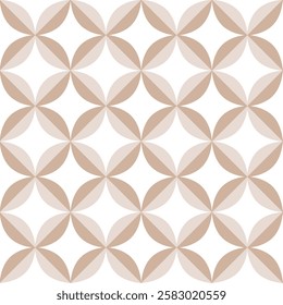 Seamless Scandinavian pattern on a beige background