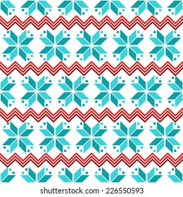 Seamless Scandinavian sweater pattern for Christmas