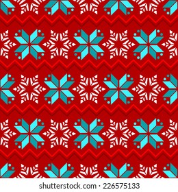 Patrón de suéter escandinavo sin costuras para Navidades