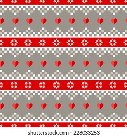 Seamless Scandinavian sweater pattern for Christmas