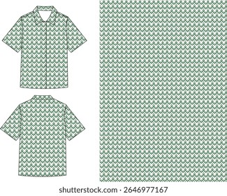 Seamless Scandinavian-Style Geometric Pattern – Minimalist and Symmetrical Textile Design
