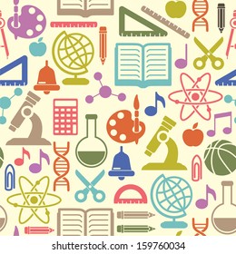 Seamless school children background