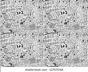 seamless school pattern