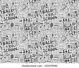 seamless school pattern