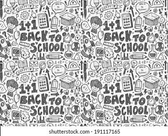 seamless school pattern