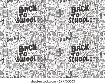 seamless school pattern