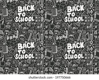 seamless school pattern