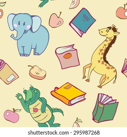 Seamless school pattern 