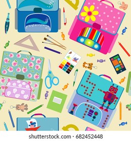 seamless school pattern