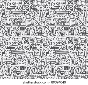 seamless school pattern