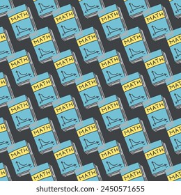 Seamless school pattern. Hand drawn doodle school background
