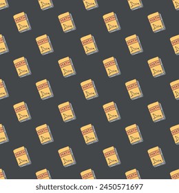 Seamless school pattern. Hand drawn doodle school background