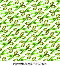 seamless scissors pattern vector illustration