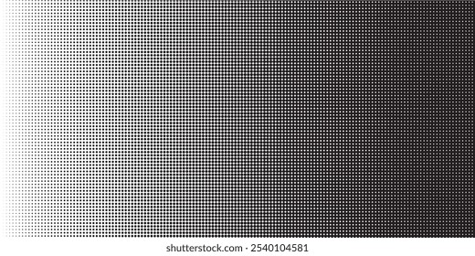 Sem emenda Screentone Gráficos de meio-tom de gradação preto. ilustração vetorial