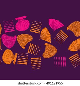 Seamless sea horizontal pattern, halftone.