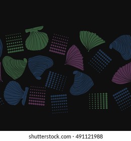 Seamless sea horizontal pattern, halftone.
