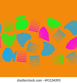 Seamless sea horizontal pattern, halftone.