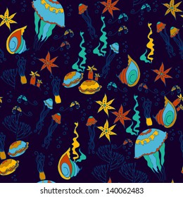 seamless sea pattern